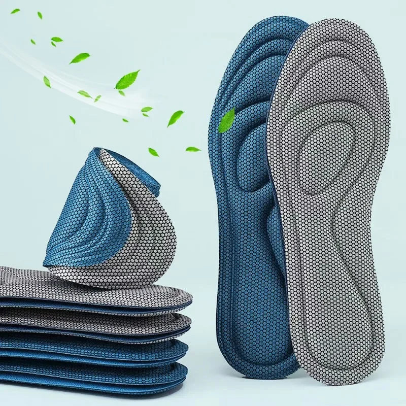 Antibacterial Insoles Soft Memory Foam Orthopedic Shoe Pad Unisex Deodorization Soft Insole Sweat Absorption Sport Shoe Pads