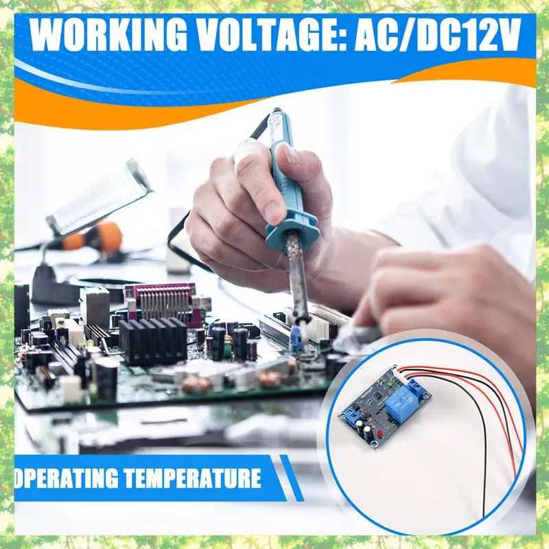 Smart-Xh-M203 Módulo de interruptor de bomba controlador de nivel de agua completamente automático Sensores de relé Ac/Dc 12V