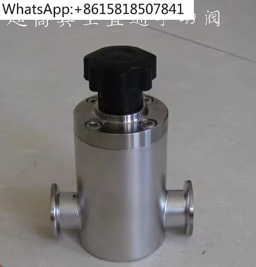 Ultra-high vacuum stainless steel through manual flap valve