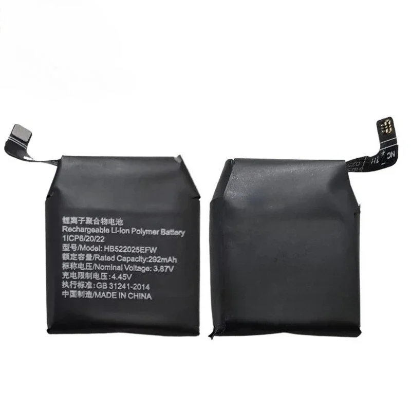 HB522025EFW 292mAh 3.87V Compatible Replacement Battery for Huawei Watch GT 3 42mm MIL-B19 Smart Watch Device