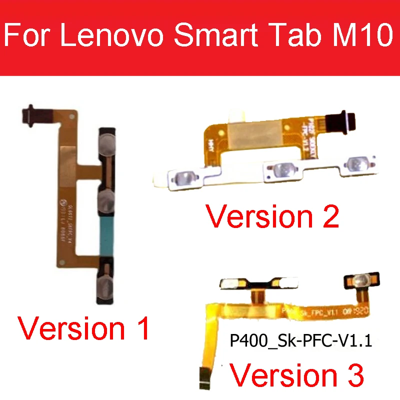 Power Volume Side Button Flex Cable For Lenovo Smart Tab M10 FHD Plus LTE/Wifi TB-X606X TB-X606F M10 LTE/WIFI TB-X605F TB-X605L