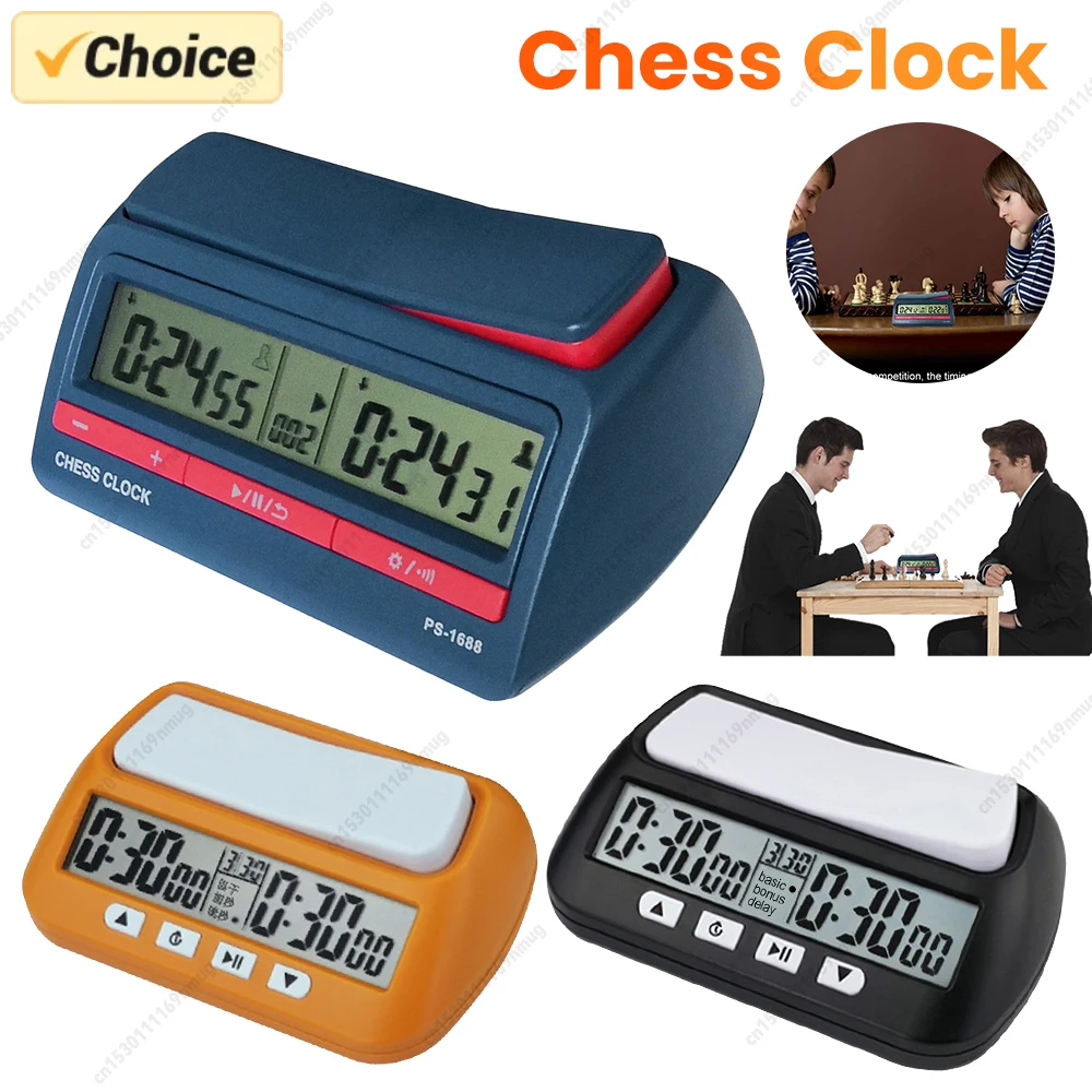 

Шахматные часы 3-в-1, многофункциональные портативные профессиональные шахматные часы, цифровой шахматный таймер, игровой таймер, часы, инструменты для подсчета вверх и вниз