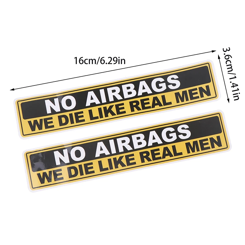 ملصقات للدراجات النارية بدون أكياس هوائية قطعتان، شارات تحذيرية للسلامة مبتكرة للخوذة، خزان الوقود، المصد، حاجب الشمس، لهجات نافذة السيارة #6