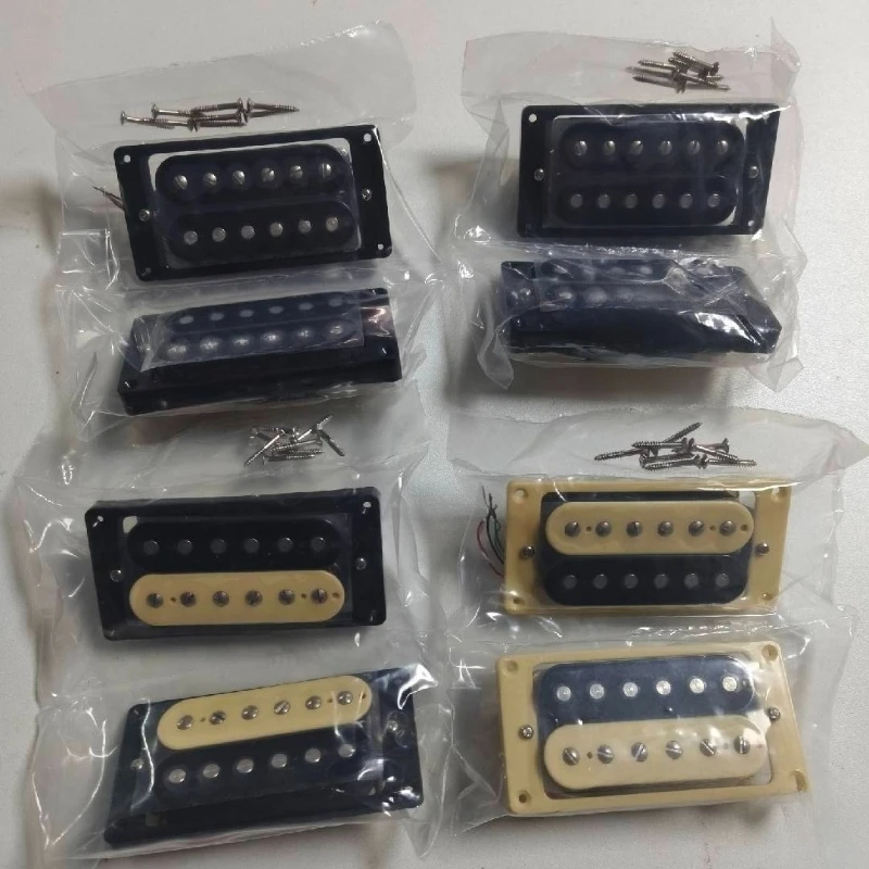 Top selling Double Coil 4C For Electric Guitar Pickup Zebra/black Set With Wiring Harness