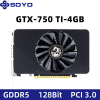SOYO NEW Graphics Card NVIDIA GPU GTX 750Ti 4G GDDR5 128Bit 28nm PCI-E 3.0 Video Card Desktop Office Computer Component GTX750Ti