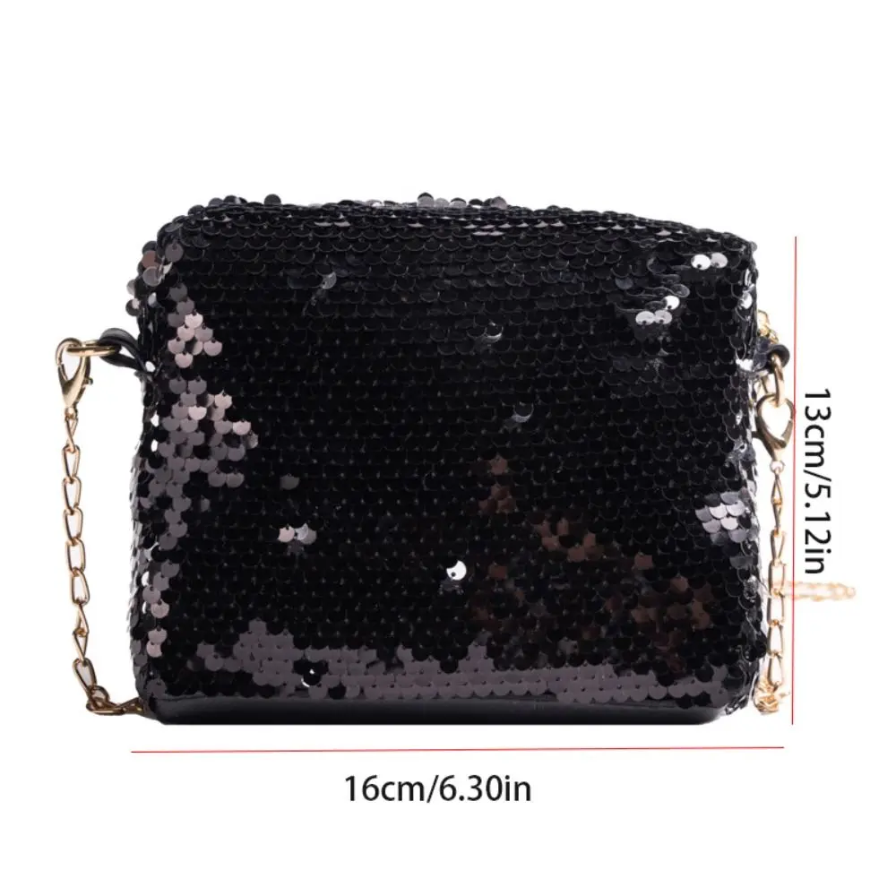 Bolso de hombro de lentejuelas Blingbling, monedero pequeño, bolso cruzado de cadena brillante, cuadrado pequeño bolso, bolso de banquete de noche, bolso de fiesta