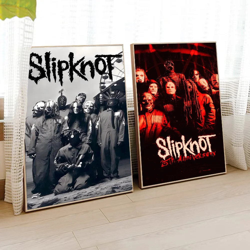 Rock Slipknot Band DIY Sticky Poster Waterproof Paper Sticker Coffee House Bar Stickers Wall Painting