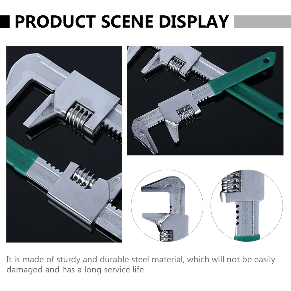 

1Pcs Metric F Type Wrench Right Angle Steel Spanner for Plumbing Maintenance Heavy Duty Non Slip Ratcheting Tool