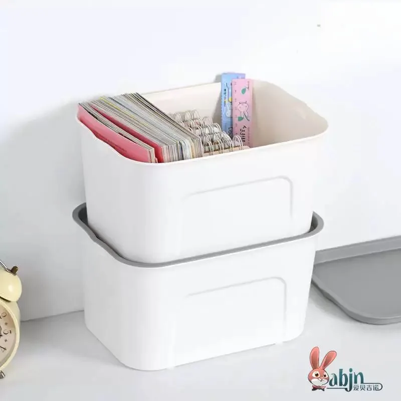 Plastic Storage Box Clothes Organizer Basket Home Use Box Snack Storage Caddy Miscellaneous Items Storage Box ABENIUR Brand