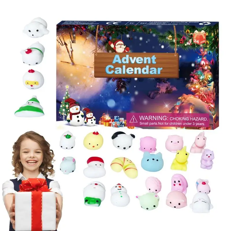 

Advent Calendar Toys 24 Day Countdown Calendar 2023 Merry Xmas Funny Cute Cartoon Toys For Children Christmas Birthday Gift