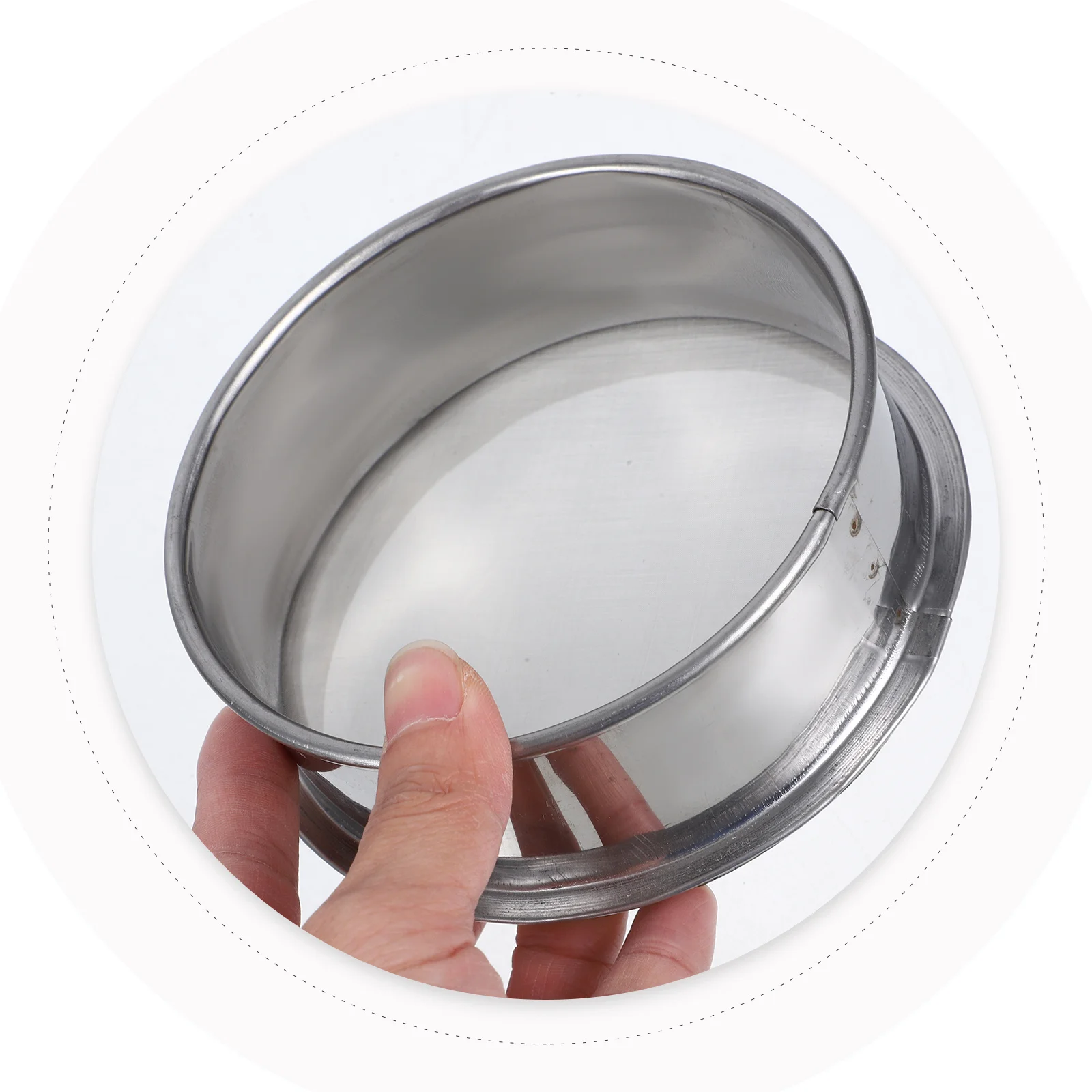 

Lab Test Sieve 200 Mesh Stainless Steel Soil Sifter for Accurate Sample Screening and Separation Tool Sifting Screen