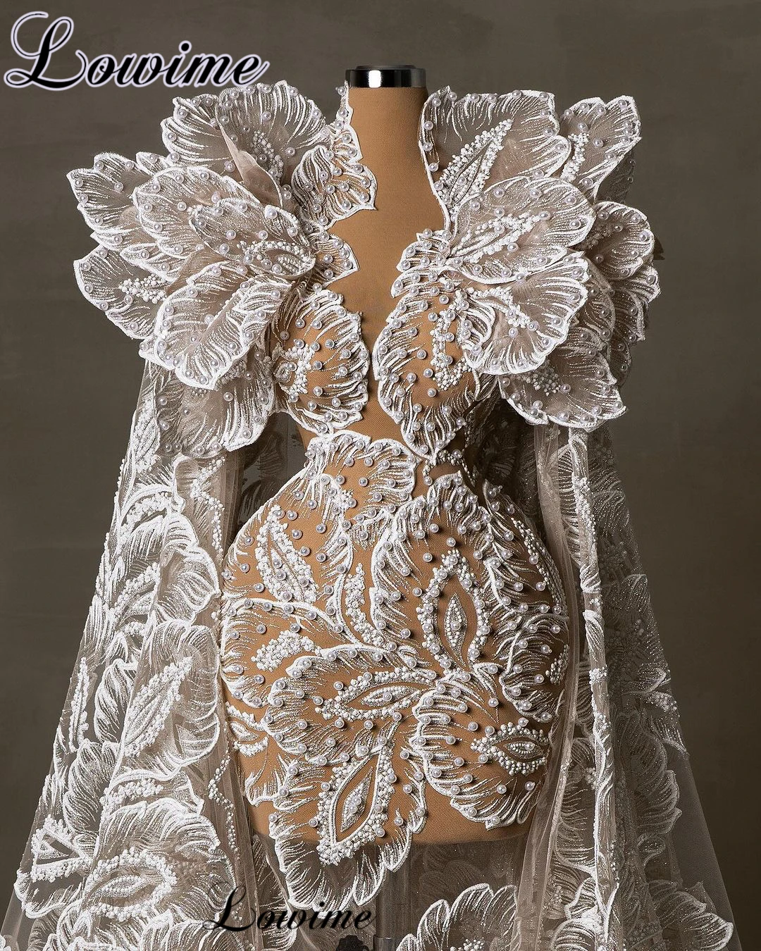 Robe de Soirée à Fleurs et Perles, Tenue de Célébrité, de Styliste, de Luxe, à la Mode, pour Occasions Formelles, Nouvelle Collection, 2024