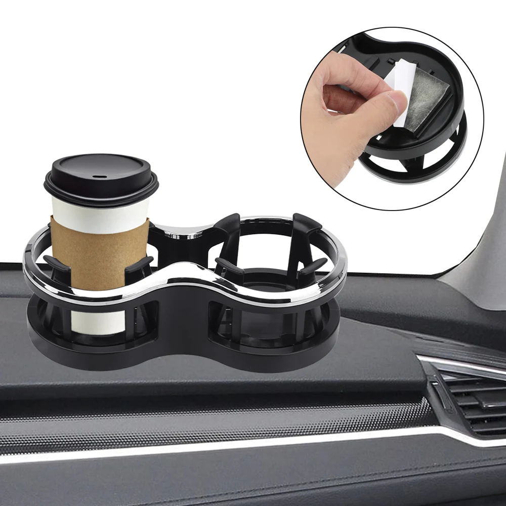 Glasses Phone Organizer Dual Drinking Bottle Holder Car-styling Car Mounted Glass Rack Car Cup Holder Tea Cup Stand Bracket