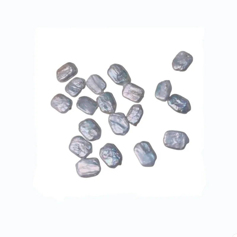 6pcs/lot 2A Natural Pearl Square Beads Freshwater Pearl White for DIY Jewelry Making Earrings Charm Women's Necklace Accessories 2