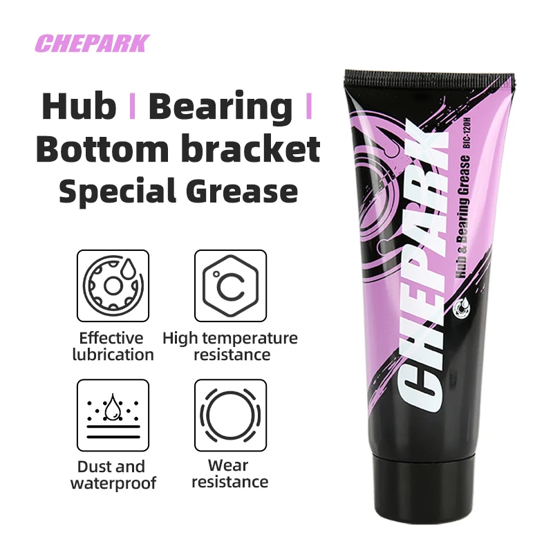 CHEPARK 120 مللي محور الدراجة تحمل قوس سفلي خاص الشحوم الغبار ومقاوم للماء ارتداء المقاومة صيانة الدراجة الجبلية الطريق #4