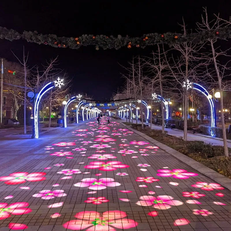 300W Multi Logo Projector Custom 4  Slides Advertising Projector Park Lighting Outdoor Advertising Projection Lights