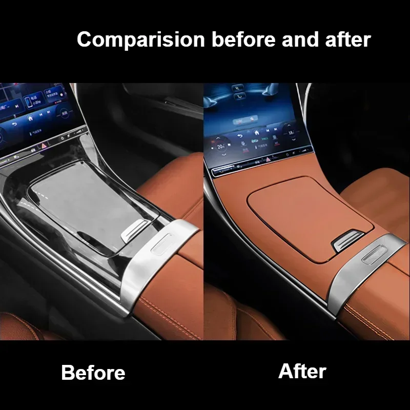For Mercedes Benz C Class C260L C200L GLC 2023-2025 Car Center Console Panel Silicone Pad Dustproof Non-Slip Mat Accessories