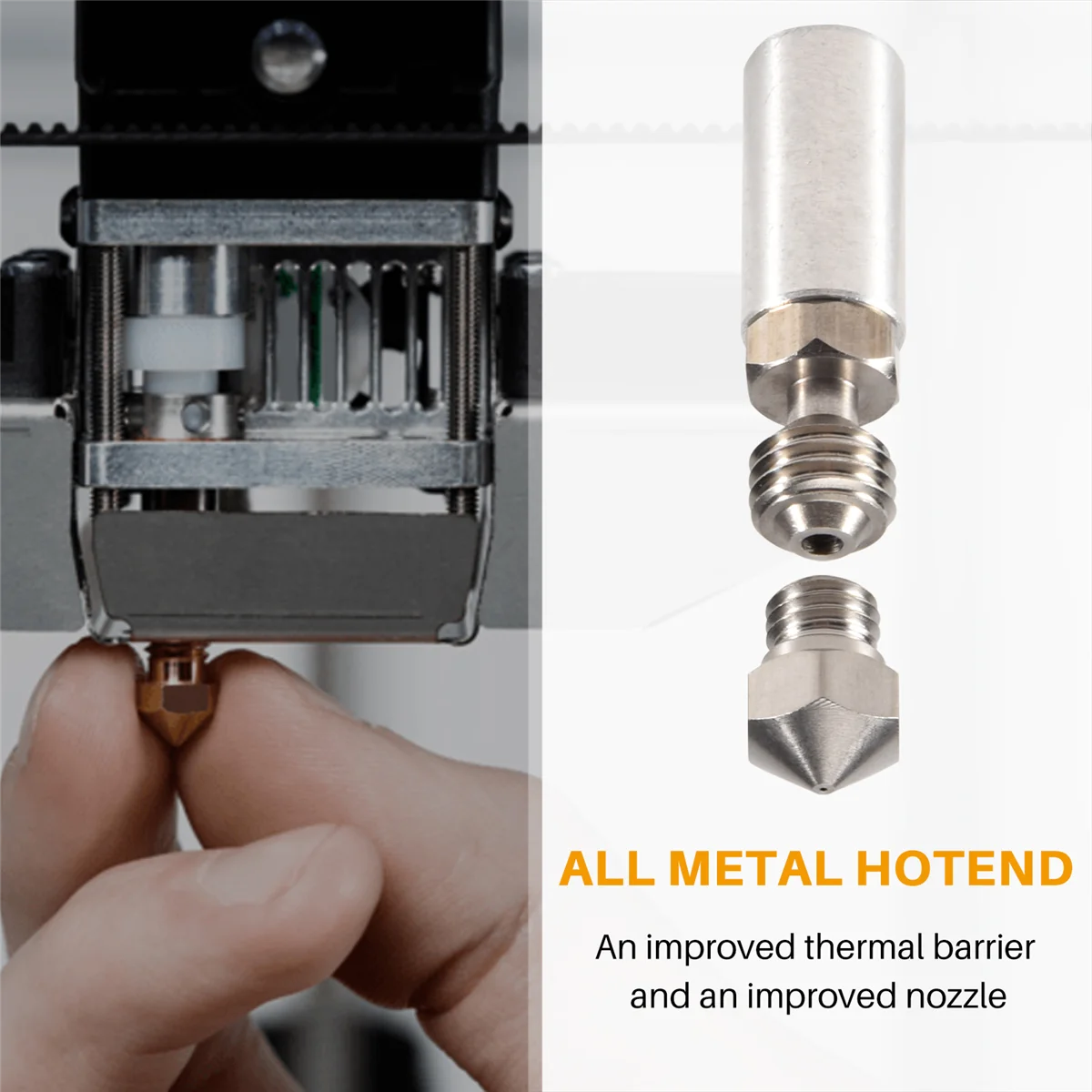 Bocal de kit hotend de metal MK10 de 0,4 mm para Wanhao, FlashForge, PowerSpec