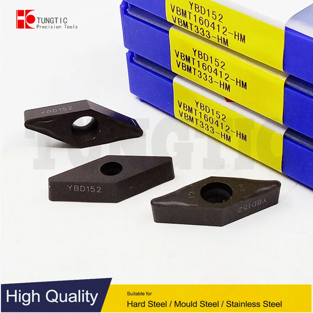 

TUNGTIC VBMT160412-HM VBMT333-HM Turning Inserts Carbide Cutter For Cast Cutter