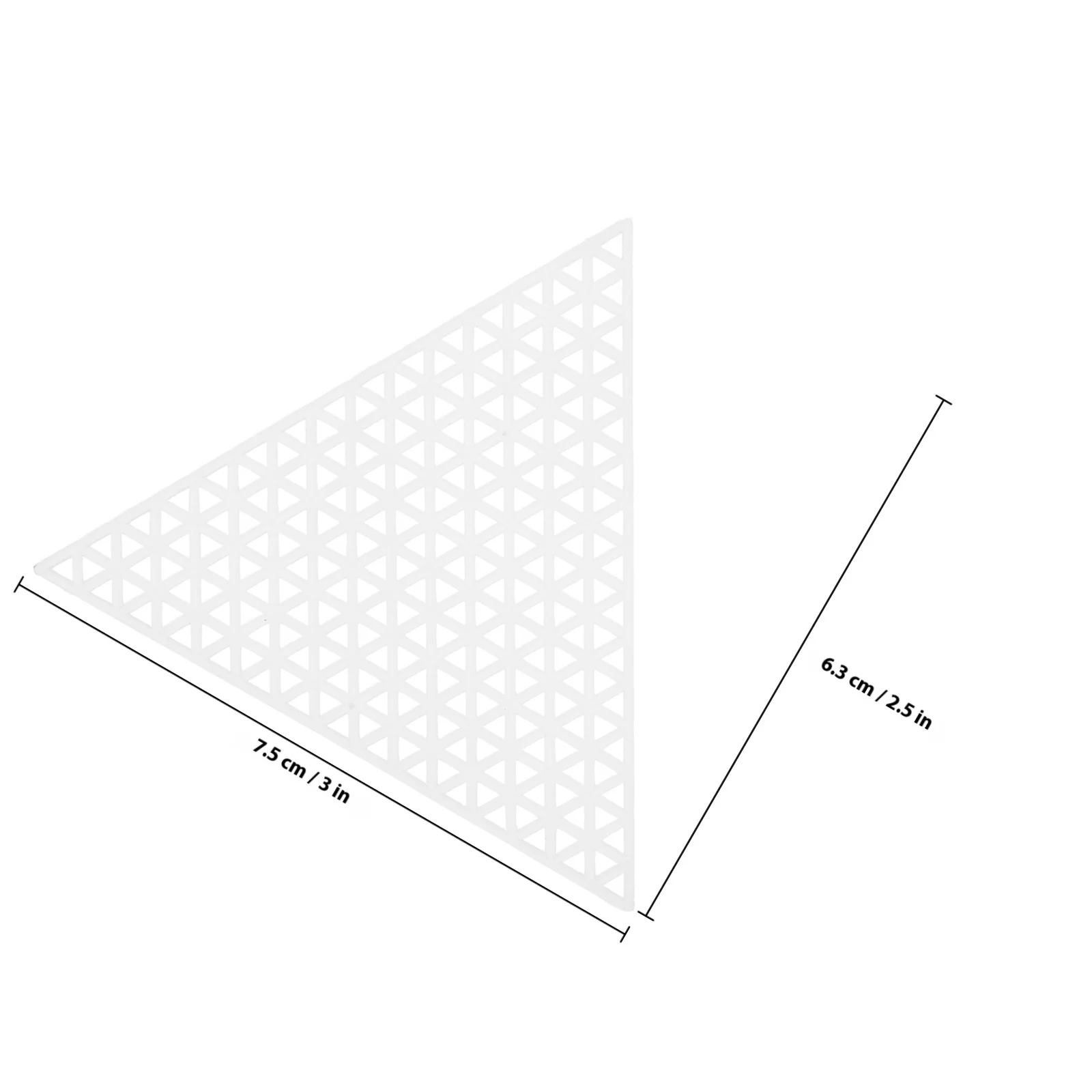 20 قطعة من أوراق القماش البلاستيكية المثلثة قماش شبكي من البلاستيك الشفاف DIY بها بنفسك لوازم الخياطة اليدوية أدوات التطريز الحرفية #2