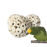 1/3 Pieces Bird Toys Play Balls Chew Shred Foraging Toy for Parrot Parrotlet Budgie Finch Macaw 6cm/2.36in