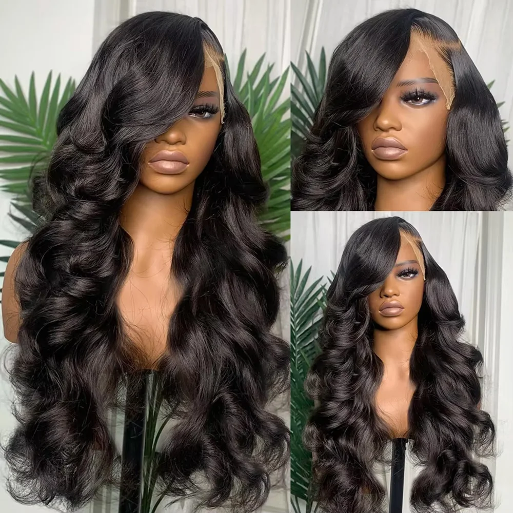 

Natural Color Body Wave Human Hair Wig 360 13x6 HD Lace Frontal Body Wave Wig 46 Inches Human Hair Wigs For Black Women