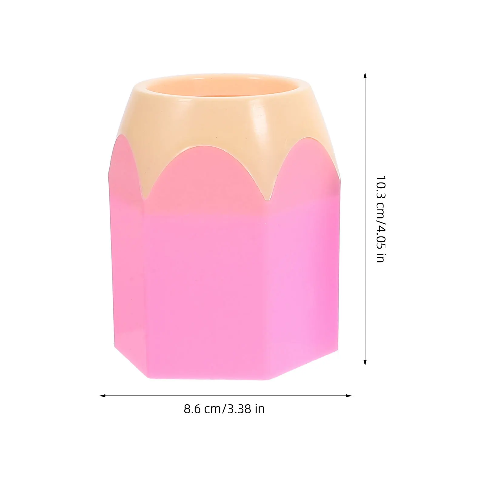 

4Pcs Pencil Shaped Pen Holders Space Saving Pencil Pot for Desk Cute Desktop Pen Storage Organizer Crayon Holder