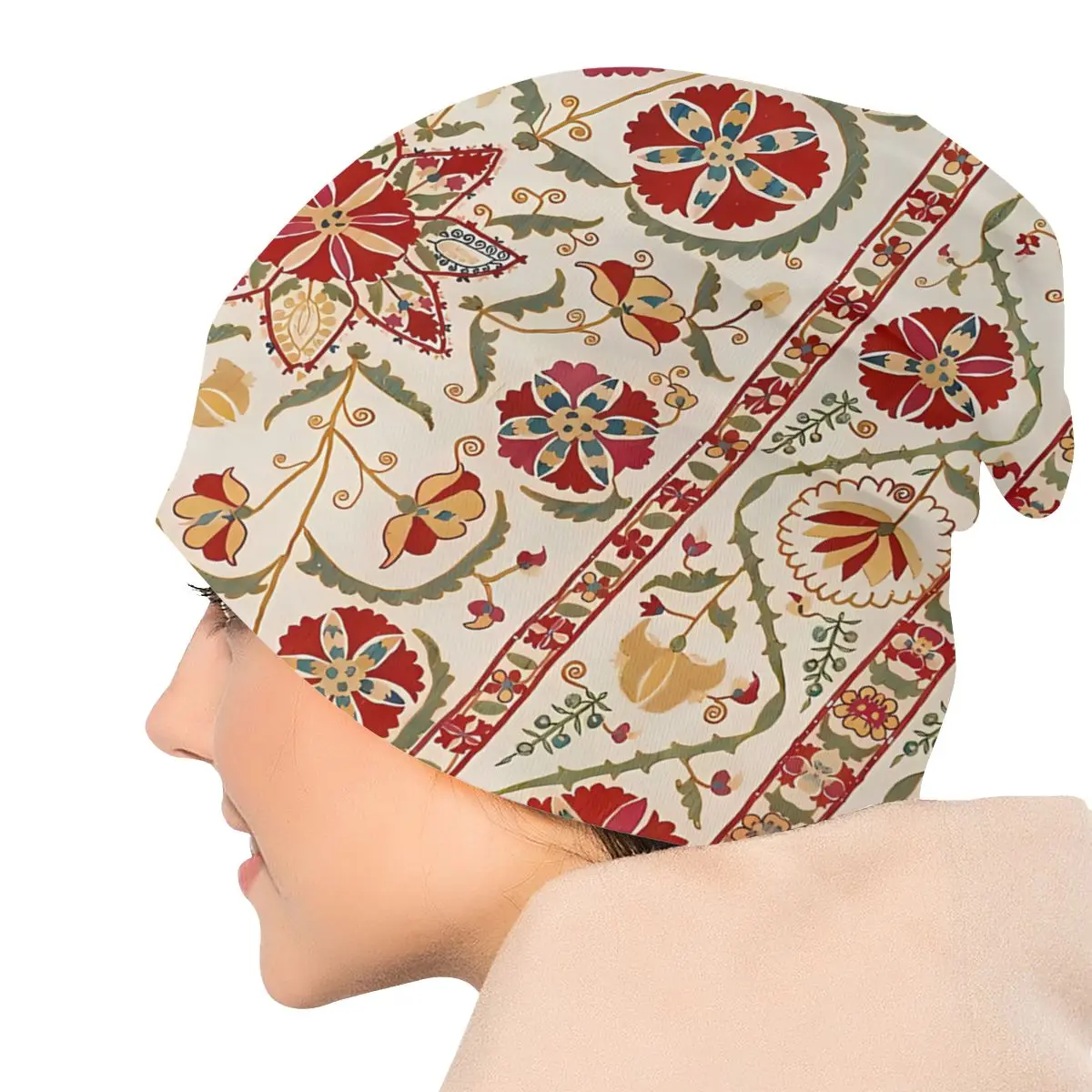 Gorros finos para exteriores, gorro con estampado bordado, gorro de alta calidad, turbante Nurata Bokhara, Suzani Suzanne