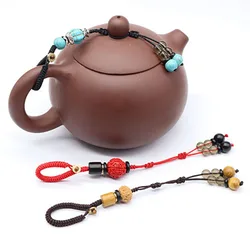 Hanging buckle rope of teapot cover to prevent falling down creative high-grade purple sand teapot cup cover hanging rope