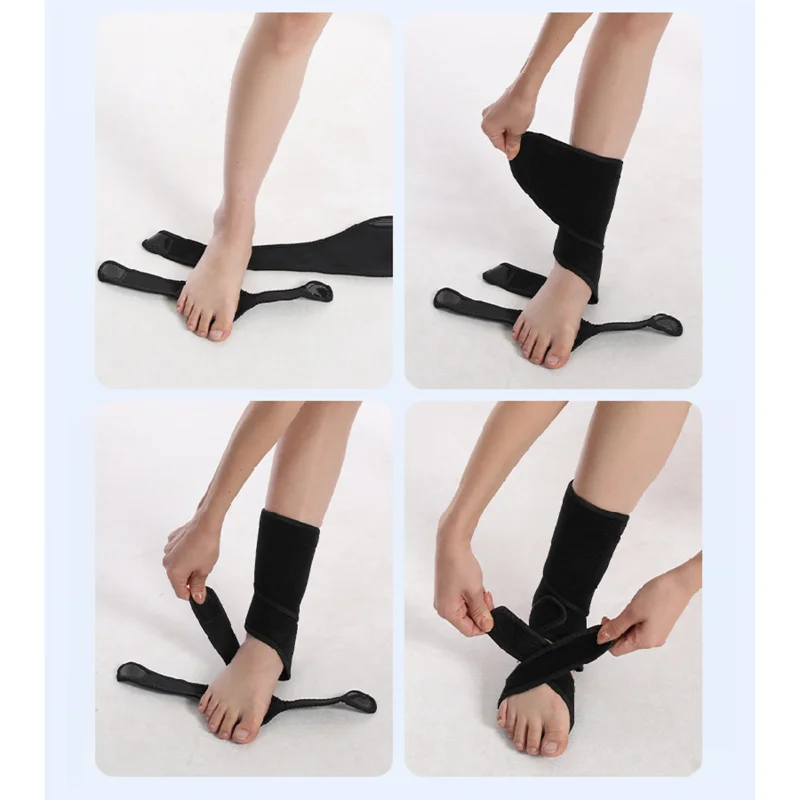 

Ортопедический бандаж для падения стопы — регулируемая опора для лодыжки для использования в день и ночь, подходит для внутренней обуви