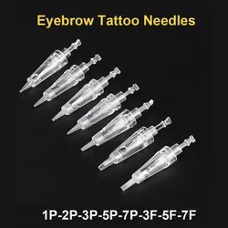 100pcs (Bayonet port)  Sterilized Dermograph Permanent Makeup Machine Needles Cartridge For Tattoo Eyebrow Liner Lips Supply