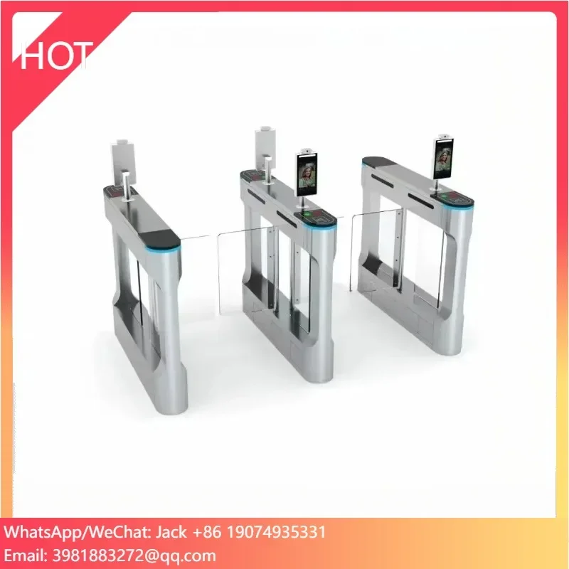 Karsun Access Control System Turnstile Gate Speed RFID Turnstile Gate BLDC Automatic Swing Barrier Gate