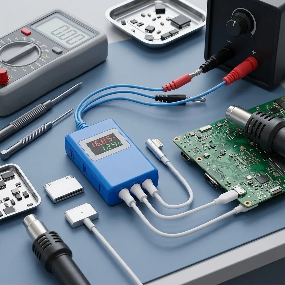 DC Power Supply Test Cable BY-3200S for Real-Time For current Detection and Input Voltage Monitoring on 15.4 16 Inch MacBooks