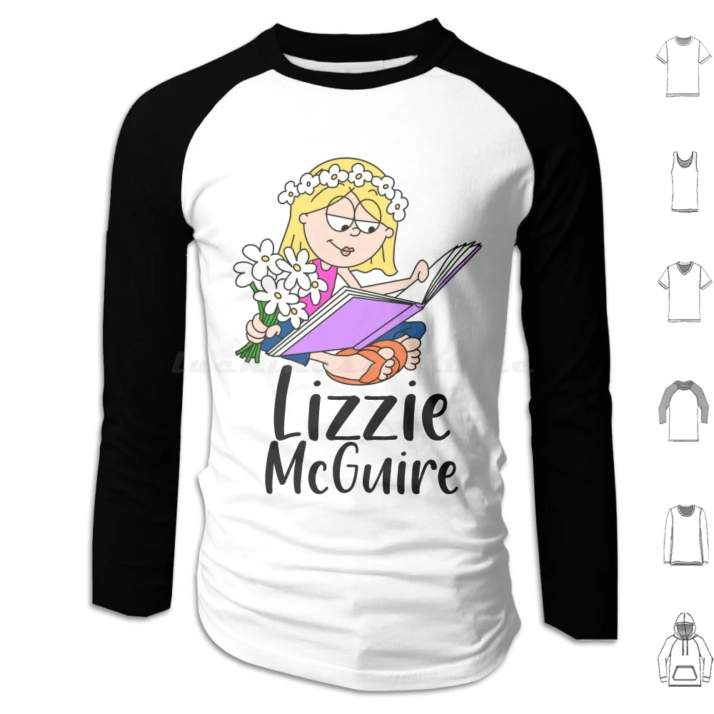 Lizzie Hoodies Long Sleeve Lizzie Lizzie Mcguire 90s 90s Kid 90s Tv 90s Flower Flower Headband