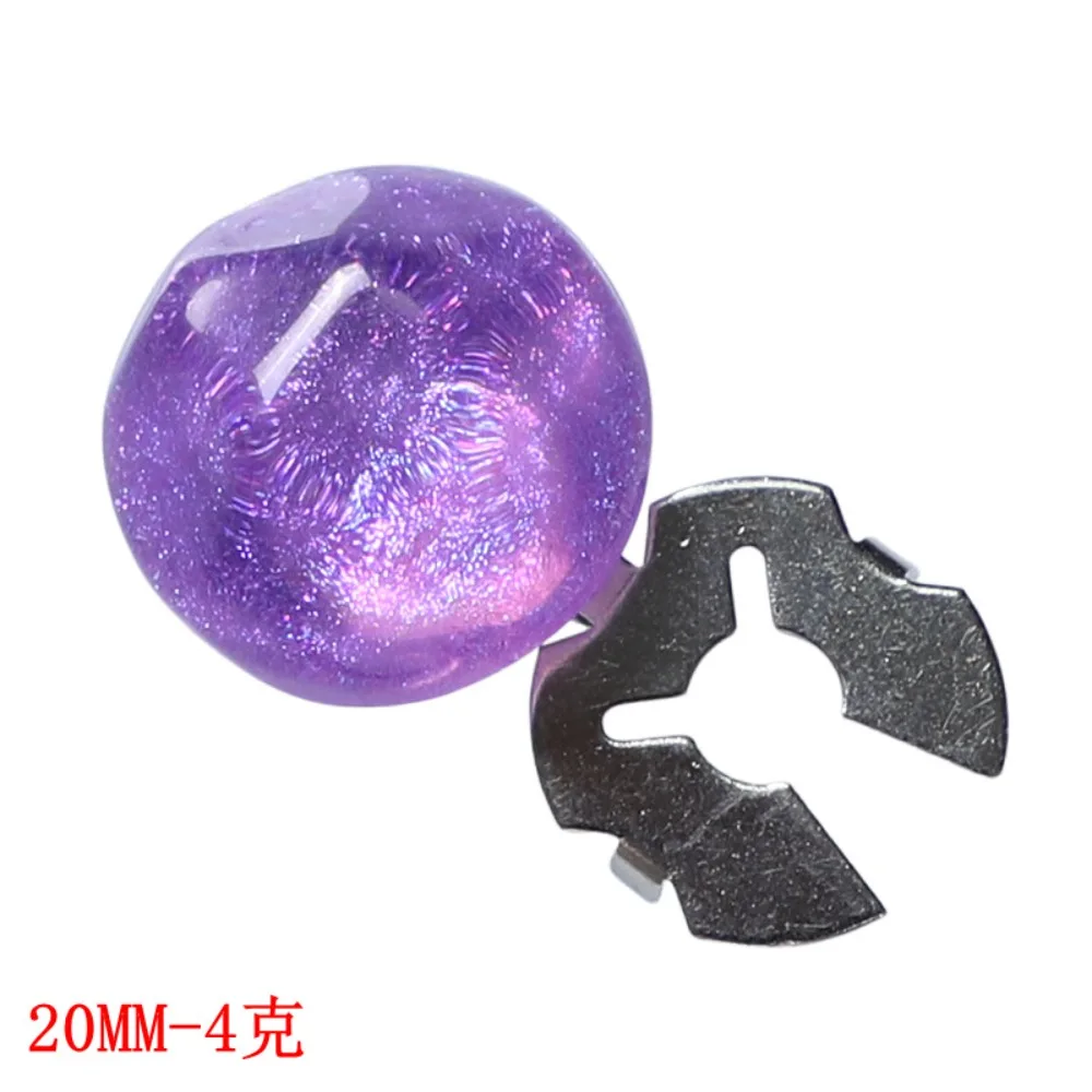 1PCS New Arrival Cross Border Colorful Starry Iridescent Water Ripple Shirt Cufflinks Button Cover Collar Decorative Fashion