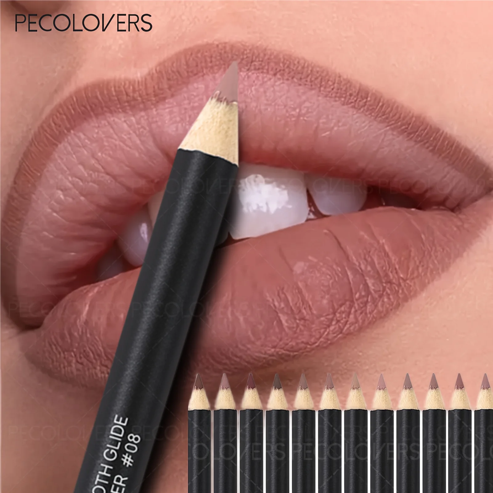 Matita per labbra opaca a lunga durata Labbra rimpolpanti Contorno perfetto Riempimento Trucco Lipliner Matita per rossetto liscio impermeabile