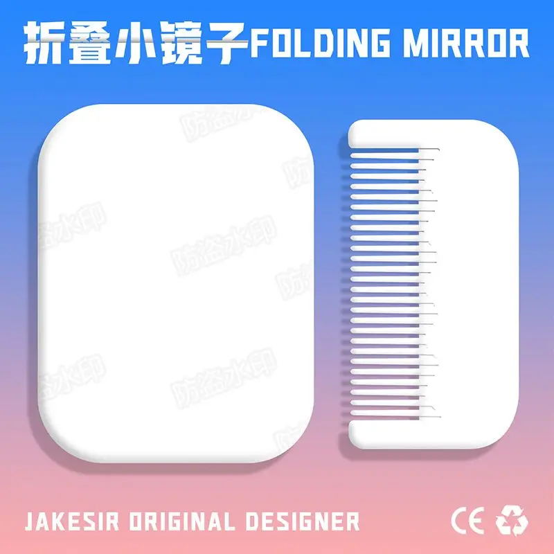 Anpanman small mirror makeup mirror, portable and handy, high-looking, student handheld folding touch-up mirror for women - view 6