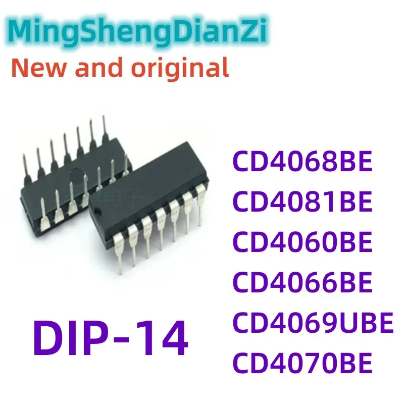 10Pcs neu und original dip cd4069 cd4060 cd4066 cd4081 cd4070 cd4068 ic cd4068be cd4081be cd4060be cd4066be cd4069ube cd4070be