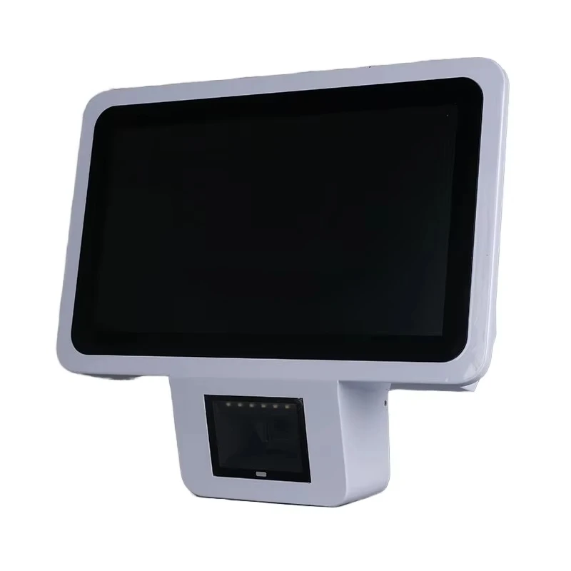 Supermarket 15.6-inch touchscreen wall-mounted POS system price checker with barcode