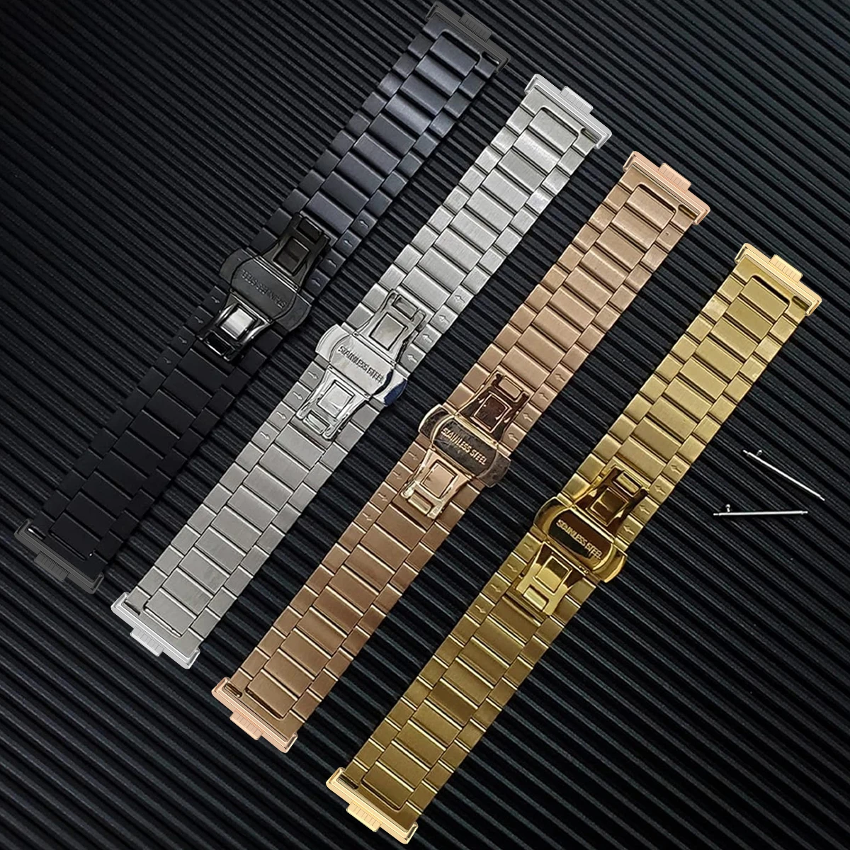 حافظة + سوار من الفولاذ المقاوم للصدأ لساعة Huawei Watch Fit4/Fit 4Pro حافظة واقية للغاية بحزام معدني لساعة Huawei Watch Fit 3 فقط