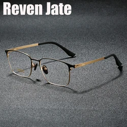 Reven Jate 6118 Optical Glasses IP Titanium Frame Prescription Eyeglasses Rx Men Glasses for Male Screwless Eyewear
