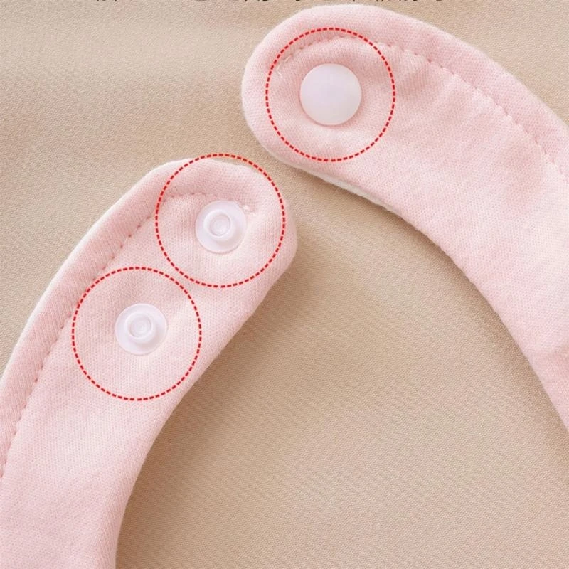 J15U 5 قطع/مجموعة مرايل للأطفال سهلة التنظيف مرايل لحديثي الولادة مرايل للتسنين من القطن للجنسين #5