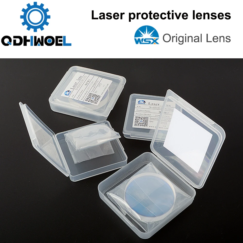 WSX Laser Original Lens 30x5 Protective Windows 4KW 1064nm JGS1 Fused Silica Optical 18x2 20x2  For Fiber Cutting Head KC13/15