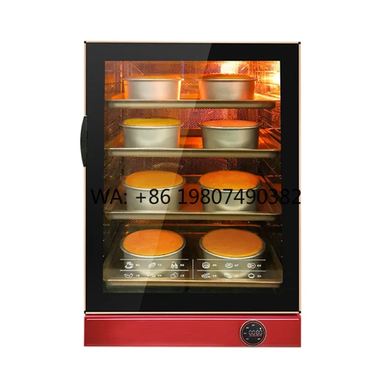 120L Hot Air Commercial Oven, Large Capacity Electric Furnace for Bakery Pizza Egg Tart Canteen Baking Cooking