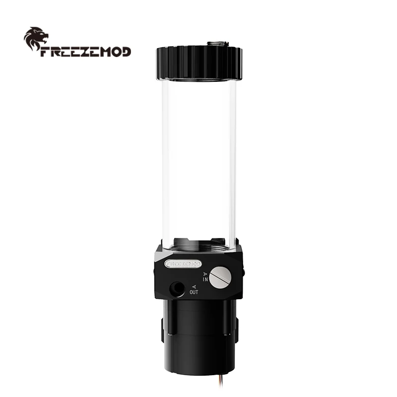FREEZEMOD PUB-SR1000 Integrated Water Cooling Pump Reservoir 11m Lift 1400L/H Flow Rate 12-24V DC for PC Liquid Cooling System