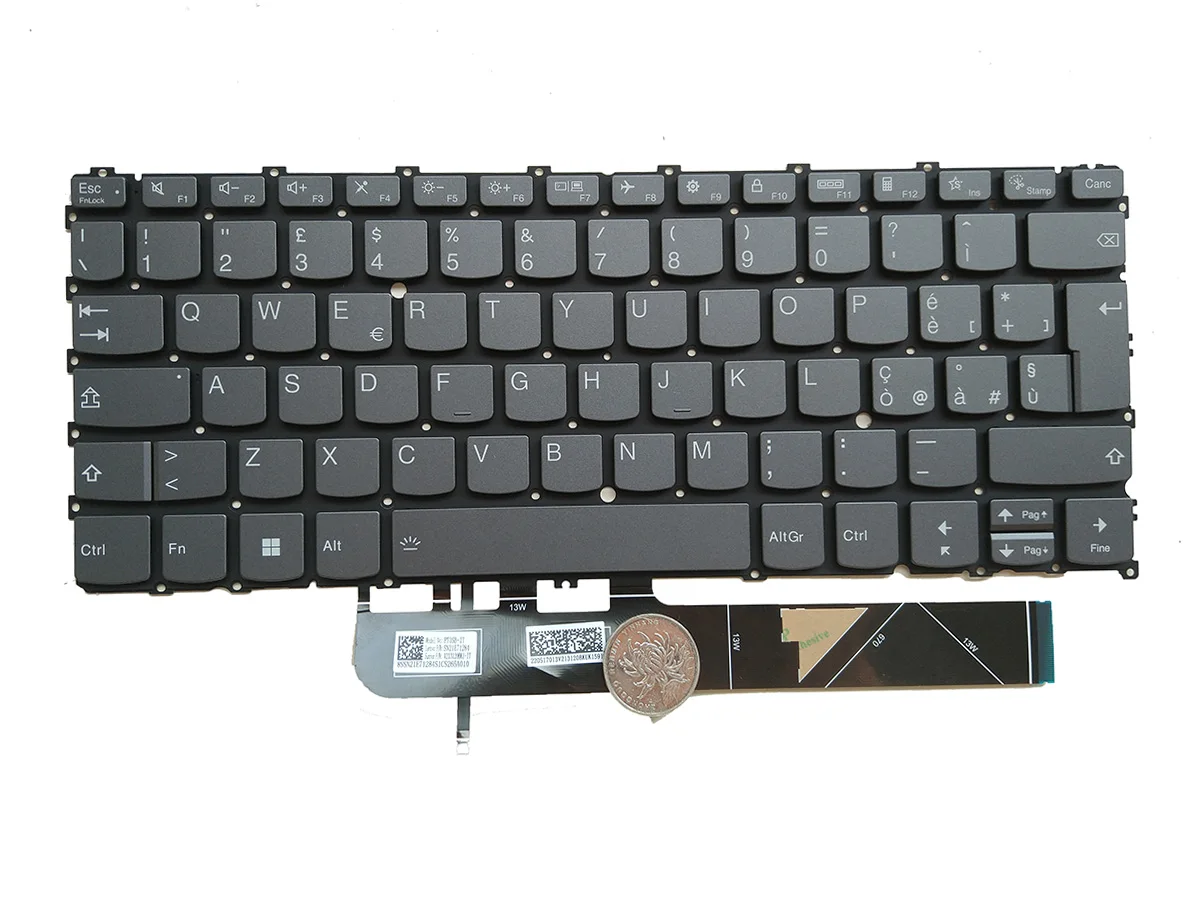 

Italian Layout Backlit Keyboard for Lenovo Yoga 6 13ALC7 82UD PT3SB-IT Laptop SN21E71284 V213120BK1-ITPT3SB-IT PK133SJ3A12