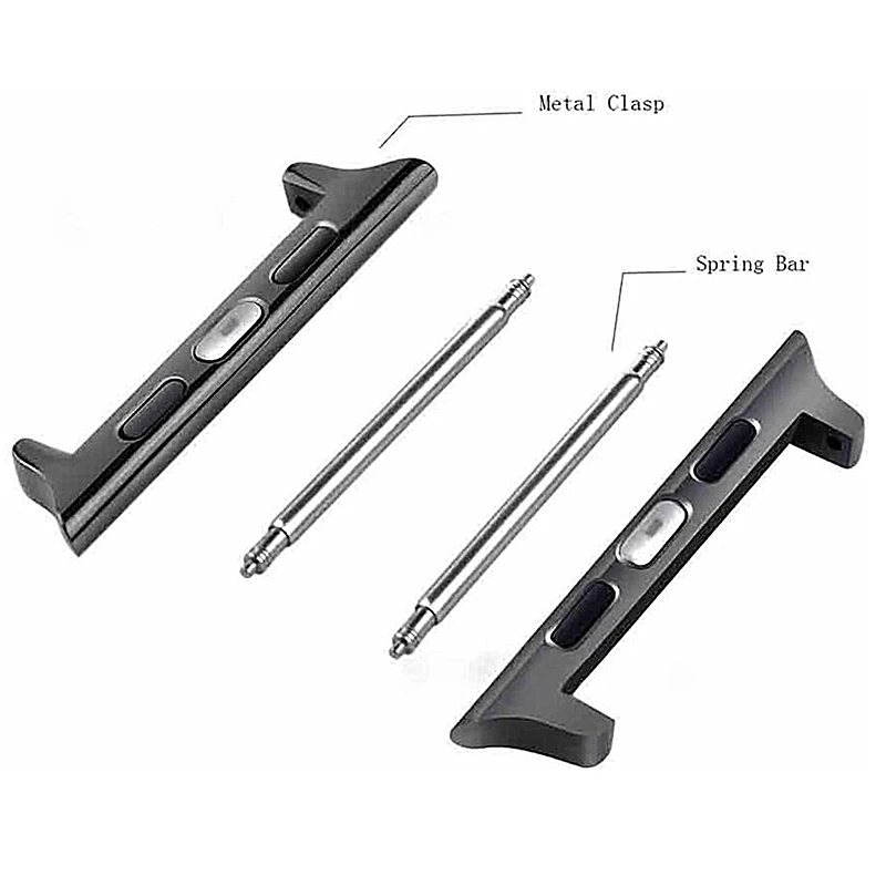 3 PACK Connectors For Apple Watch Band Adapter Ultra 9 8 7 6 5 4 3 49mm 45mm 44mm 42mm 38mm 41mm 40mm Adapter For 22mm Band