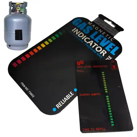 자석식 가스통 도구 가스 탱크 수위 표시기 프로판 부탄 LPG 연료 게이지 카라반 병 온도 측정 스틱