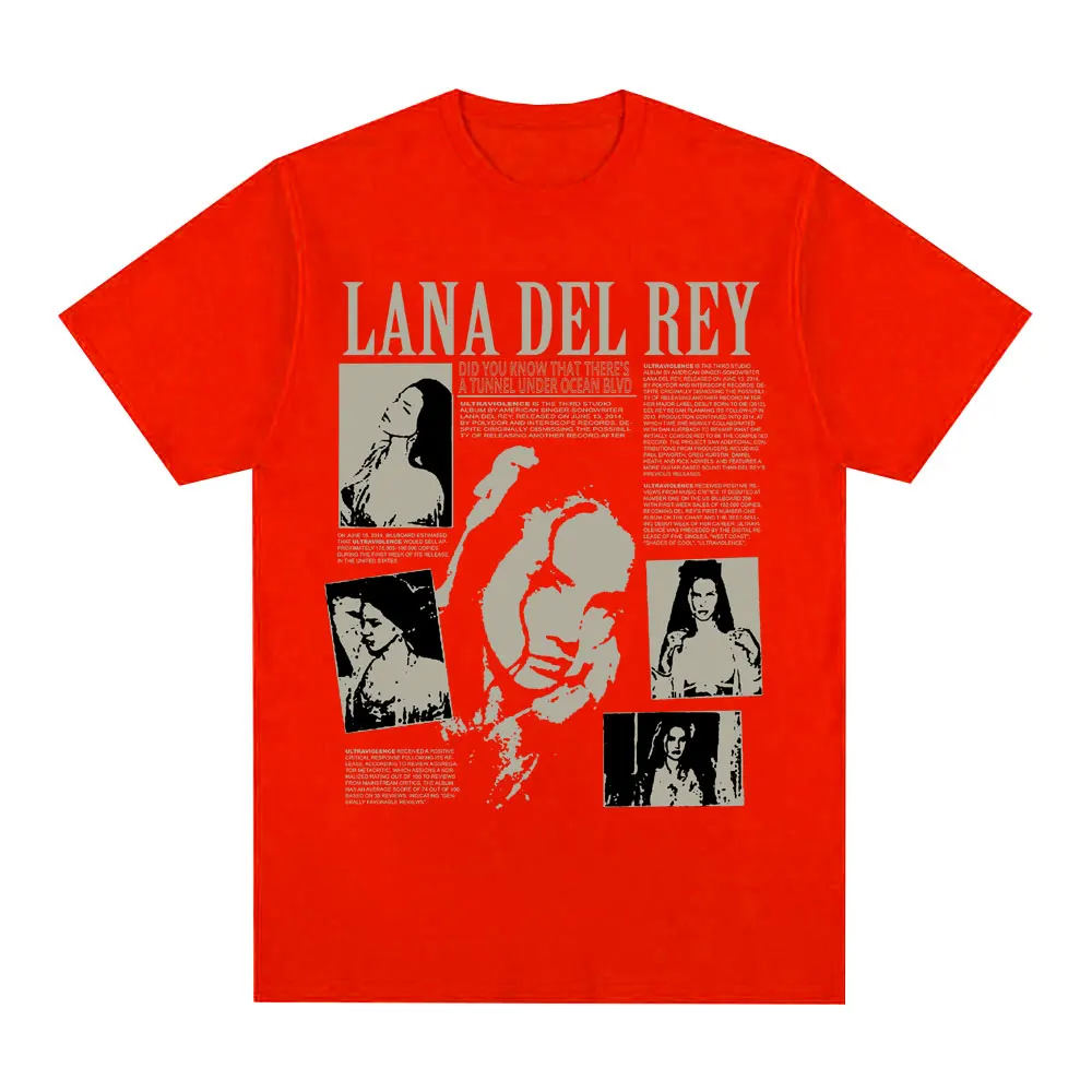 Singer Lana Del Rey T-Shirt Men Women Fashion Oversized