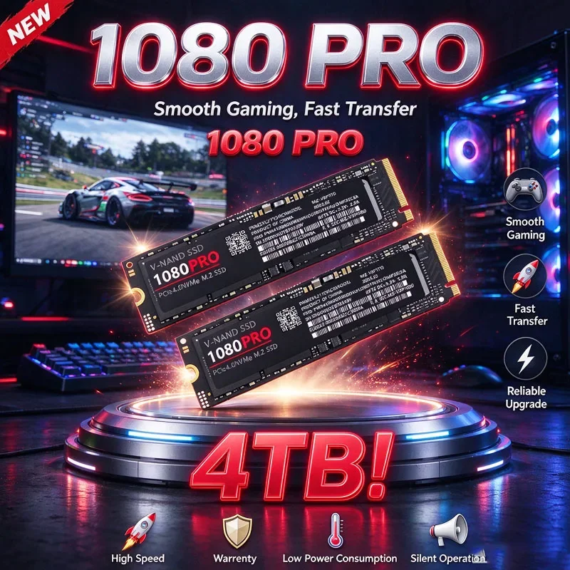 2026 New 1080 PRO M.2 2280 NVMe SSD 2TB 500GB 1TB PCIe Gen4 Fast Storage Disk For Console Gaming Laptop Desktop PC